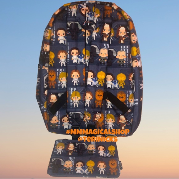 Star Wars Chibi Battle Station Line-Up Nylon Backpack
Matching Pouch - Picture 2 of 3